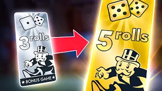 3 BONUS ROLLS TURNED INTO 5! (Monopoly Big Baller)