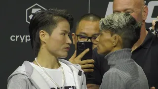 Zhang Weili vs Amanda Lemos Faceoff Ahead of UFC 292
