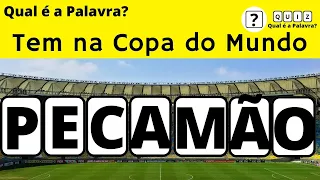 Qual é a Palavra? Adivinhe as Palavras Com as Letras Embaralhadas – A Dica é: Tem Na Copa Do Mundo