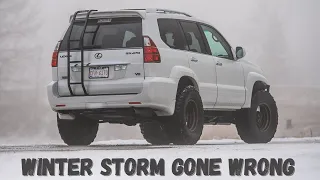 Winter Storm Gone Wrong - Bus Rescue | TOP 5 Lexus GX470 Off-Road Build Pros & Cons