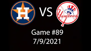 Astros VS Yankees  Condensed Game Highlights 7/9/21