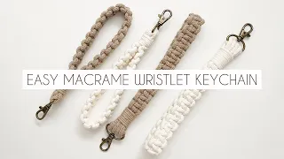 DIY:  MACRAME WRISTLET KEYCHAIN | EASY MACRAME TUTORIAL | MACRAME FOR BEGINNERS