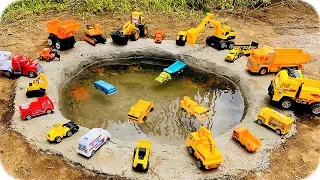 Carros de Construcción para Niños en el Agua - Construction Vehicles Toys for Kids
