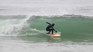 SURFING GLASSY CONDITIONS in NEW JERSEY!