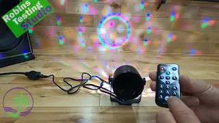 $15 Party Light Review Sound Activated Disco Ball LED Strobe Light , RBG Disco lights