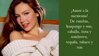 Amor A La Mexicana - Thalia - (Lyrics)