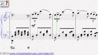 Franz Schubert's Standchen Serenade sheet music for piano solo - Video Score