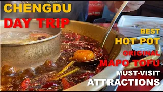 The Original MAPO TOFU & Amazing HOT POT in Chengdu, Sichuan, China | Day trip in the Cities