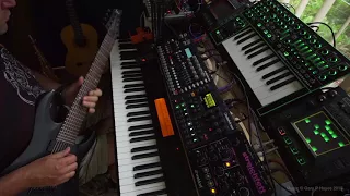 GUDIO - Tech test. Live jam, elektron, digitakt a4, streichfett, system 1, guitars, sax & harp.