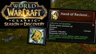 Season of Discovery Paladin Rune / Hand of Reckoning