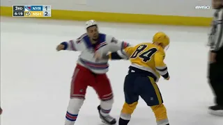 Ryan Reaves And Tanner Jeannot Drop The Gloves - NYR - NSH // 11-12-22