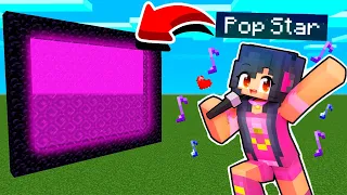 How To Make A Portal To The Aphmau SUPER POP STAR Dimension In Minecraft