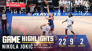 Nikola Jokić Full Game Six Highlights vs. Timberwolves 🎥