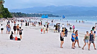 This is BORACAY White Beach on June 7 2024 Afternoon Walk From Station 3 to Station 1 Groto