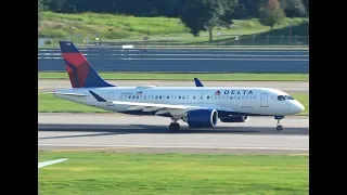 Delta A220-100 take off, MSP