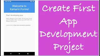 Step 1 | Create First Mobile App Development Project with Xamarin | Mobile App Development