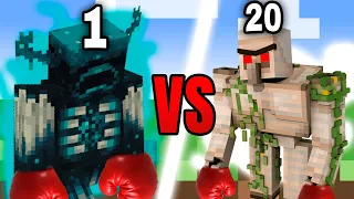 🥊 WARDEN VS 20 IRON GOLEMS 🥊