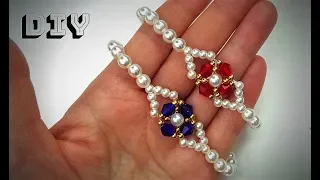 DIY beaded bracelets-simple and elegant . How to make jewelry. easy beading for beginners