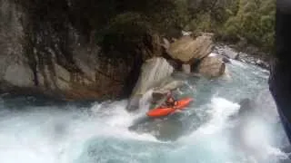 Heli Kayaking the Arahura Gorges