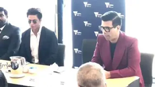 Shah Rukh Khan  in Melbourne for  @IFFMelb  press conference-all videos and pics