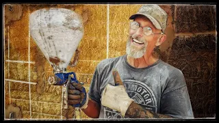 Applying Clay Slip to Our Off-Grid Straw Bale House Walls • Slingin' Mud Part 2