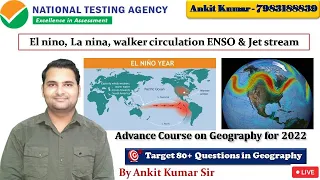 L-6: What Is Enso? | El Nino La Nina Southern Oscillation | Settlement UPSC | Geography with Ankit