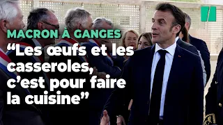 Pour Emmanuel Macron, « les œufs et les casseroles, c’est pour faire la cuisine »