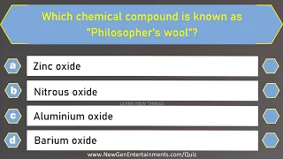 Chemistry Quiz | 25 Important Questions and Answers | Science General Knowledge Quiz