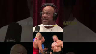 KURT ANGLE Tells JOE ROGAN His True Feelings on BROCK LESNAR! #shorts #jreclips #ufc