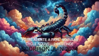 SCORPION JUIN 2024🍀☀️🙏❤️CE CHANGEMENT TANT ATTENDU ARRIVE. VOUS ÊTES PRÊT 🍀🥰🤗🙏☘️