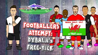 💥Footballers Attempt Dybala's Free-Kick💥