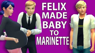Sims 4 Miraculous MARINETTE AND FELIX WILL GET A BABY 🍼👶