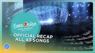 OFFICIAL RECAP: All the 43 songs of the 2018 Eurovision Song Contest