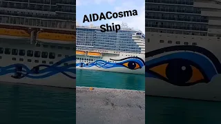 AIDA Cosma Cruise Ship In Mwani Qatar....