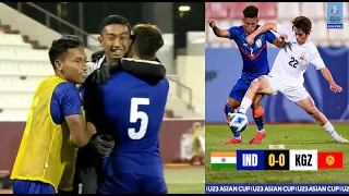 India vs Kyrgyzstan Full Match Highlights with Tie Breaker || u23 AFC Asian Cup Qualifiers
