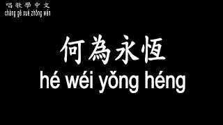 【唱歌學中文】►胡夏 – 何為永恆◀ ► hú xià – hé wéi yǒng héng◀『多情傷痴情人』【動態歌詞中文、拼音Lyrics】