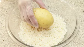 COM SOBRA DE ARROZ E UMA BATATA FIZ ESSA RECEITA EM MINUTOS! TODOS VÃO AMAR! FÁCIL - Isamara Amâncio