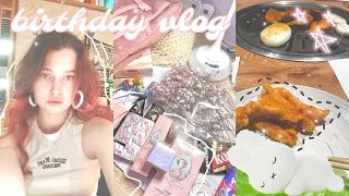 ◦ 𓍢ִ໋🌷͙֒ birthday vlog ;; подарки, тортик, корейская еда  ༘⋆