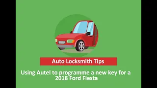 Using Autel to programme a new key for a 2018 Ford Fiesta