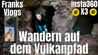 Die Insta360 X3 beim Wandern auf dem Traumpfad Vulkanpfad Eifel @insta360