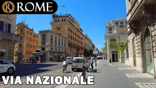 Rome guided tour ➧ Via Nazionale [4K Ultra HD]