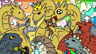 Baby Godzilla & Ghidorahs Kaiju Daycare (Godzilla Comic Dub)