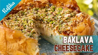 Baklava Meets Cheesecake: A Sweet LOVE Story 🍰😍 | Crunchy Outside & Perfectly Cheesy Filling Inside