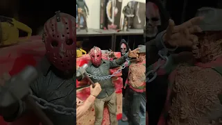 horror toys setup for you creepy neca action figures