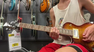 Playing the Forbidden Riff In Guitar Center… 😳