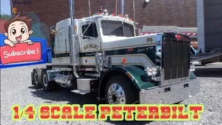 AMAZING 1/4 SCALE PETERBILT RC TRUCK