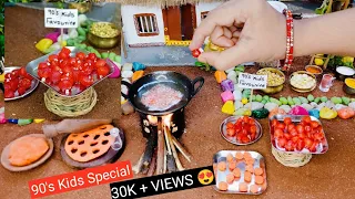 Miniature 90's Kids Fav Dry Rasgulla Recipe | Back To Memories | Mini Candy Cooking | Tiny Cooking |