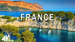 FLYING OVER FRANCE (4K UHD) - Relaxing Music Along With Beautiful Nature Videos - 4K Video HD