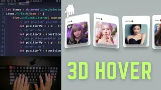Card Hover 3D Effect Using HTML CSS & Javascript - No Talking