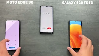 Moto Edge 30 VS Samsung Galaxy S20 FE 5G - First SPEED TEST